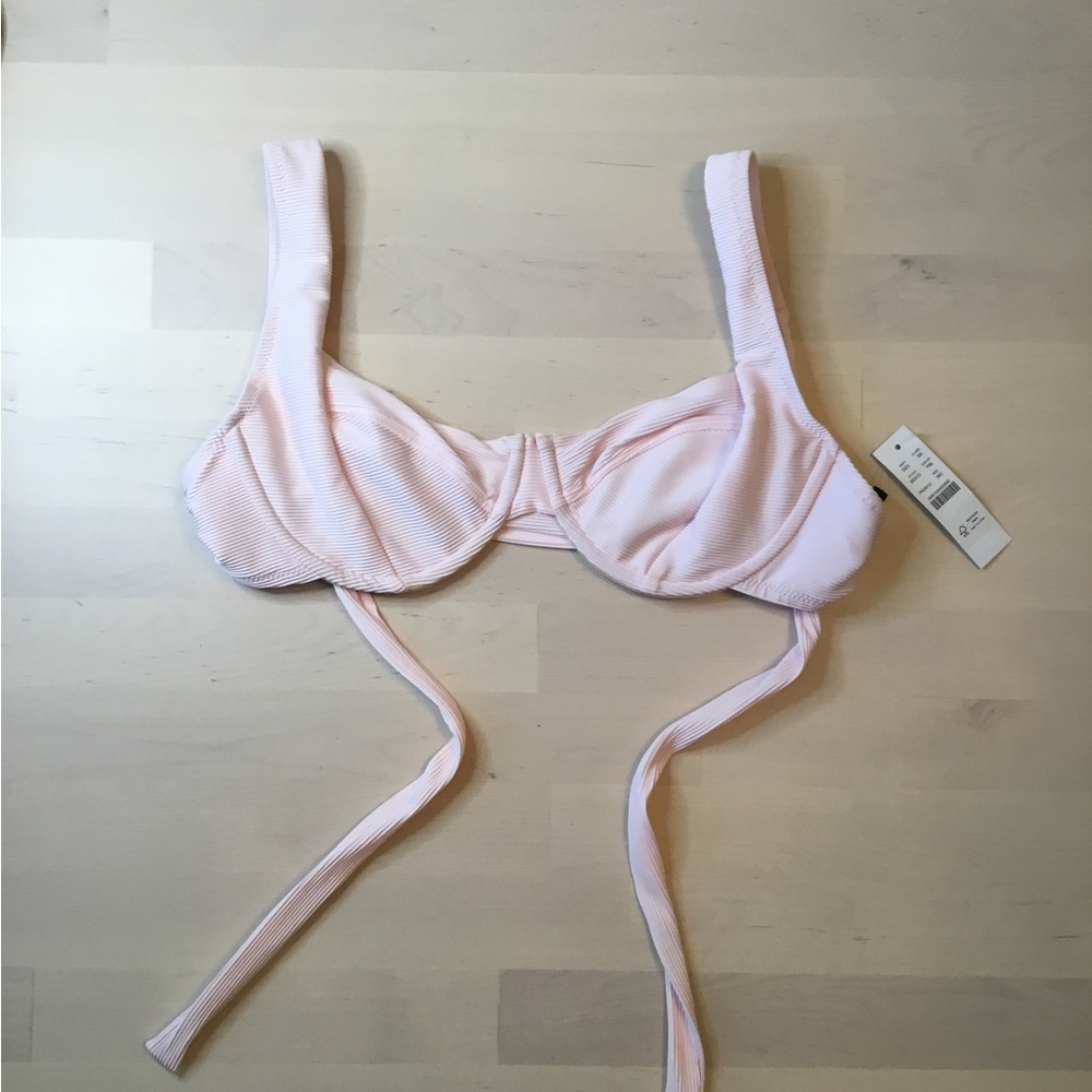 J. Crew Light Pink Underwire Bikini top